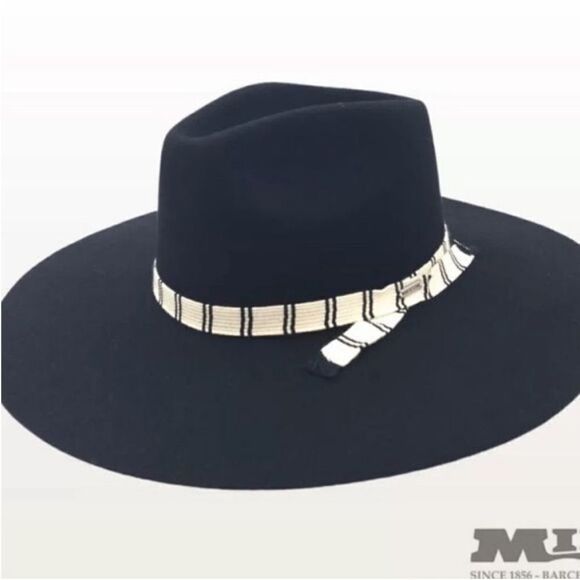 Brixton Leigh Felt Fedora Hat Size M - Picture 1 of 11